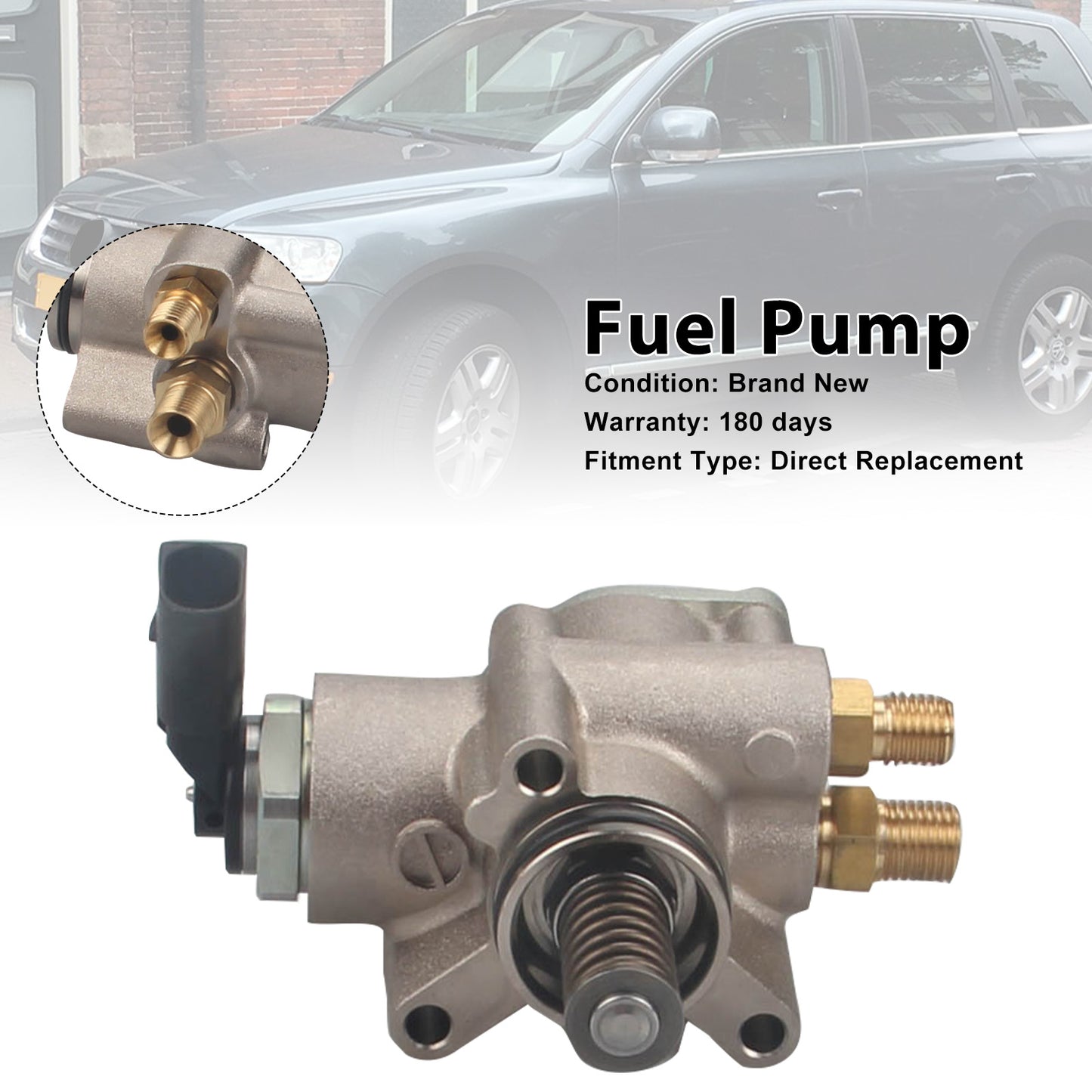 2007-2009 Audi A8 4.2L V8 A/T Quattro L Sedan 079127026AC Right High Pressure Fuel Pump