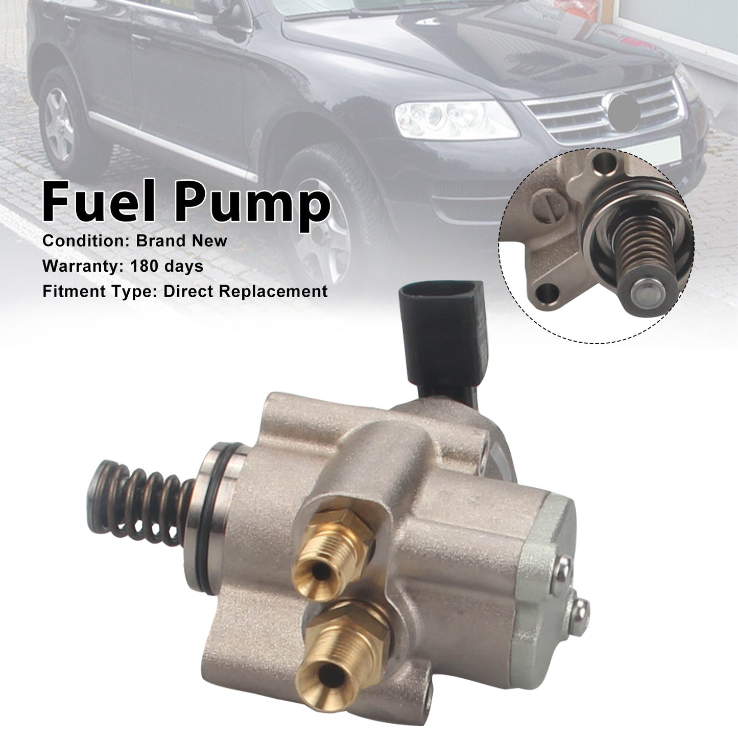 2007-2009 Audi A8 4.2L V8 A/T Quattro L Sedan 079127026AC Right High Pressure Fuel Pump