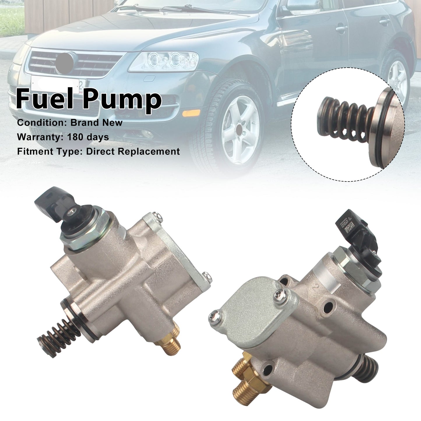 2007-2010 Audi A6 4.2L V8 A/T Quattro Base Sedan 079127025AC 2PCS High Pressure Fuel Pump