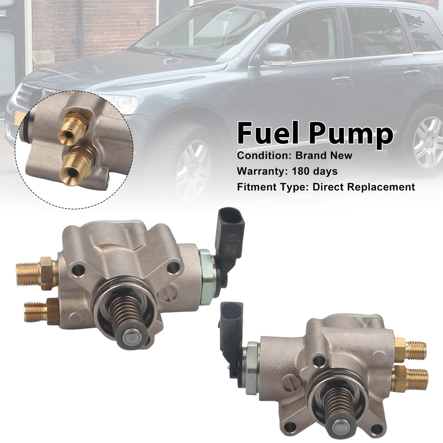 2007-2010 Audi A6 4.2L V8 A/T Quattro Base Sedan 079127025AC 2PCS High Pressure Fuel Pump