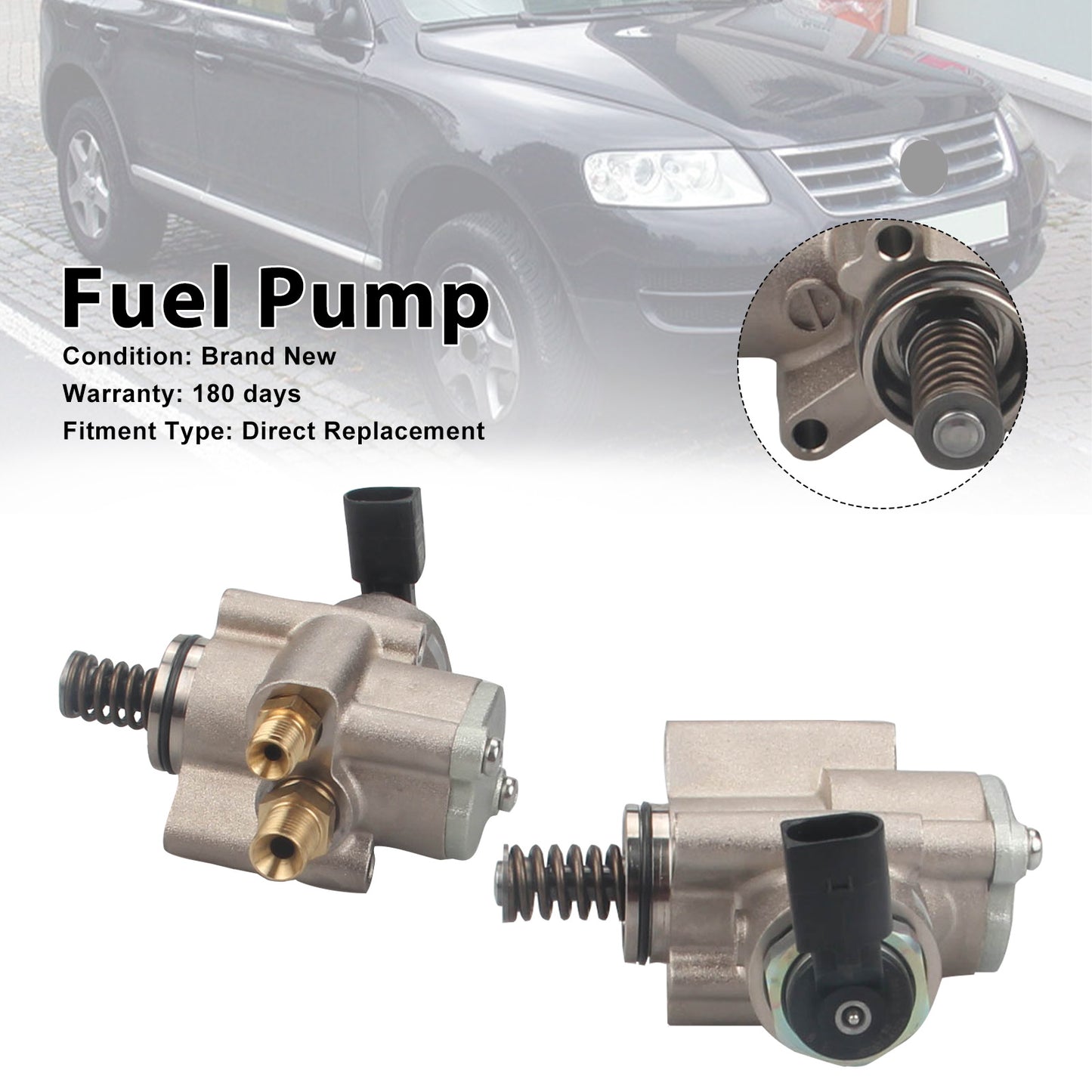 2007-2010 Audi A6 4.2L V8 A/T Quattro Base Sedan 079127025AC 2PCS High Pressure Fuel Pump
