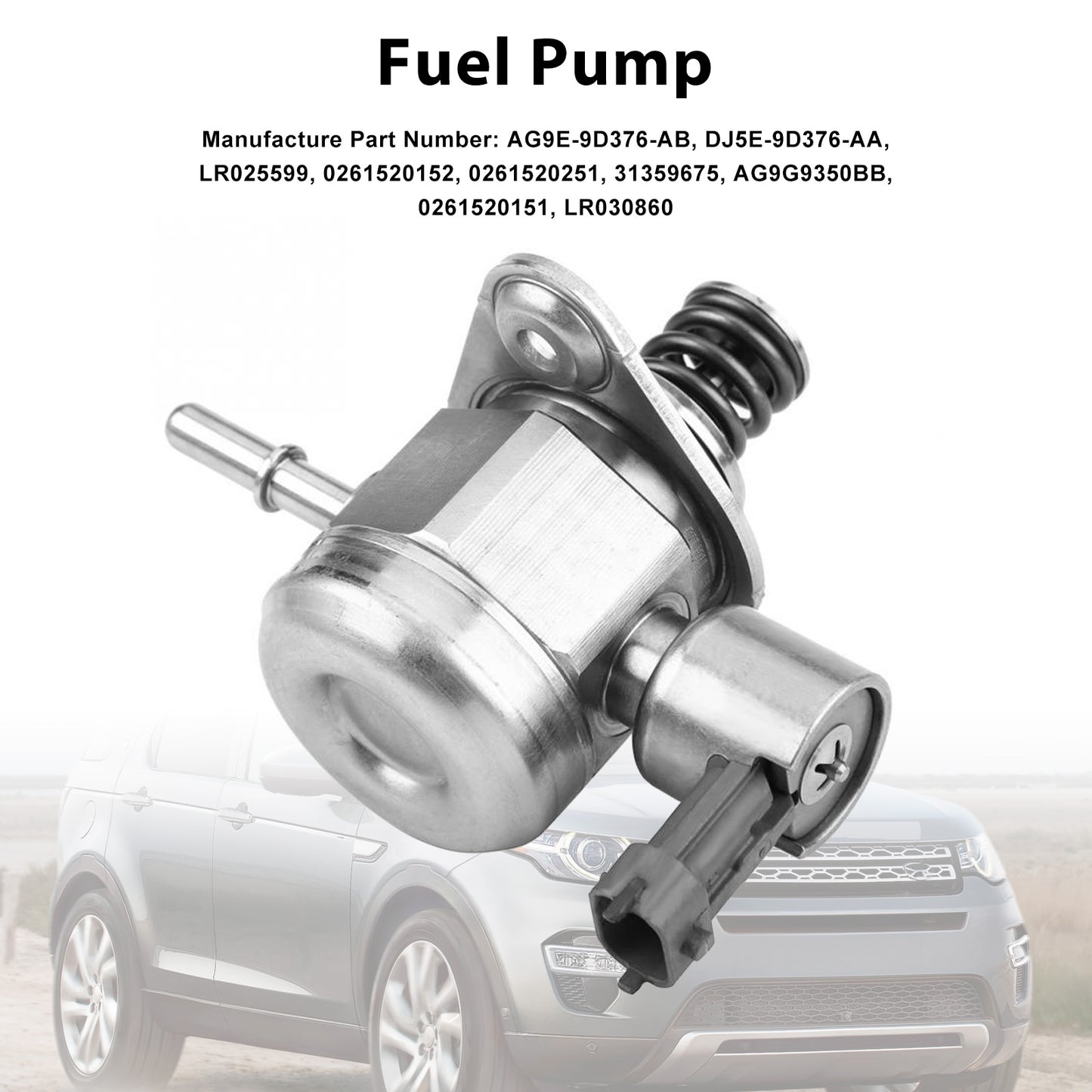 2012-2017 Fit Land Rover Range Rover Evoque LR025599 High Pressure Fuel Pump