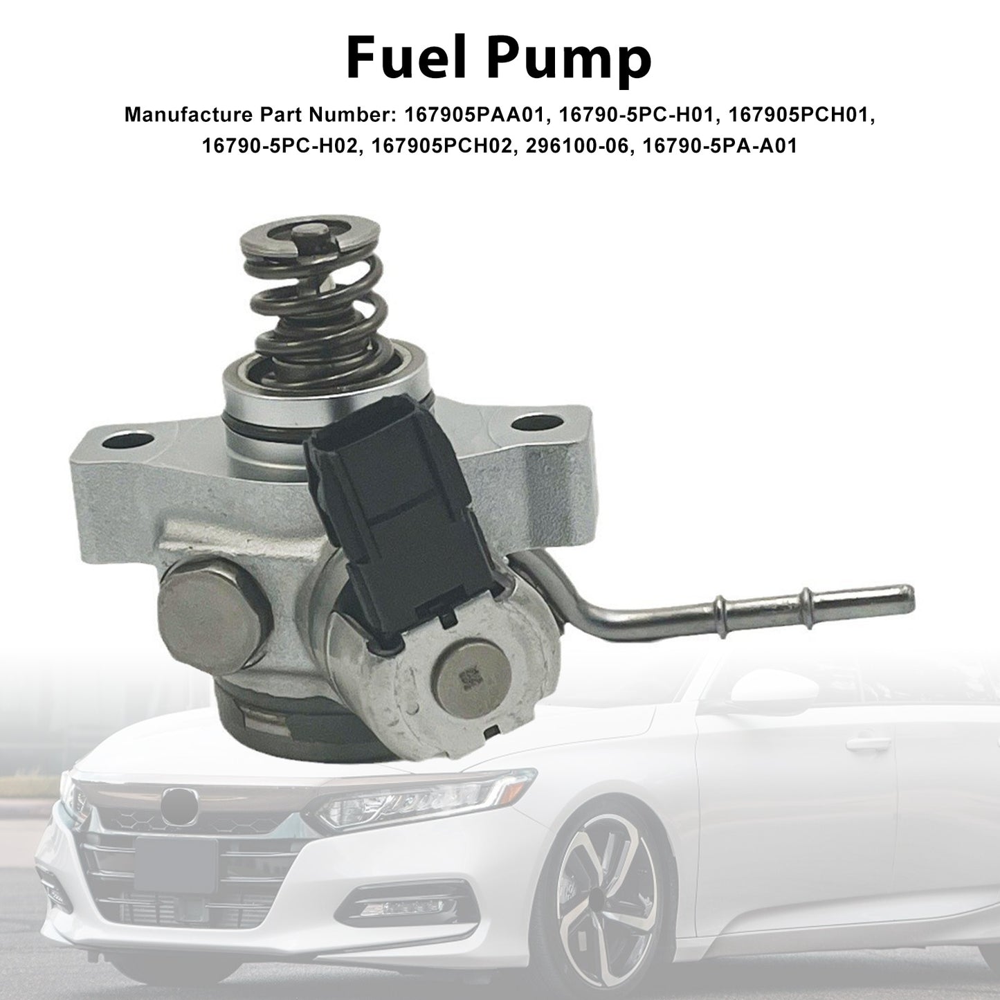 High Pressure Fuel Pump 16790-5PC-H01 Fit Honda Accord CR-V 2017-2021 296100-06