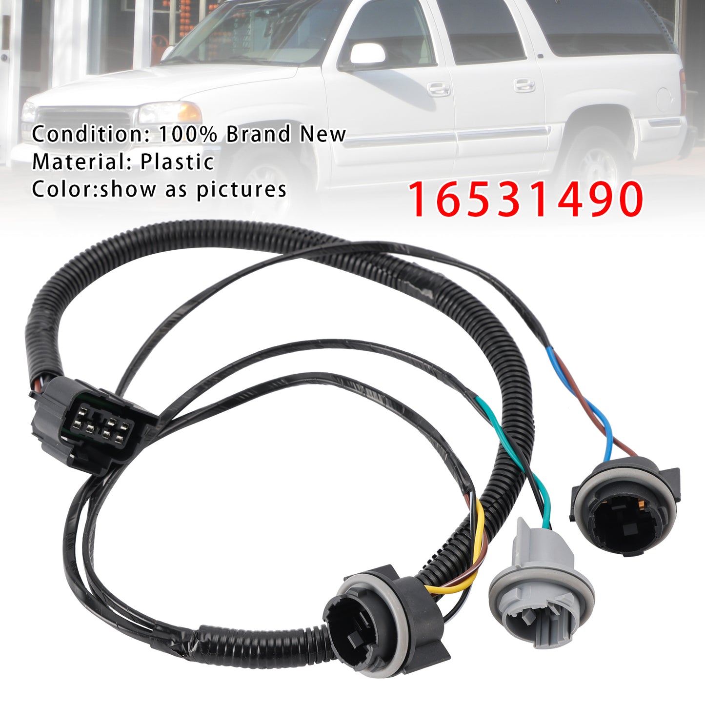 2000-2006 GMC YUKON XL 2500 16531490 Tail Light Wiring Harness