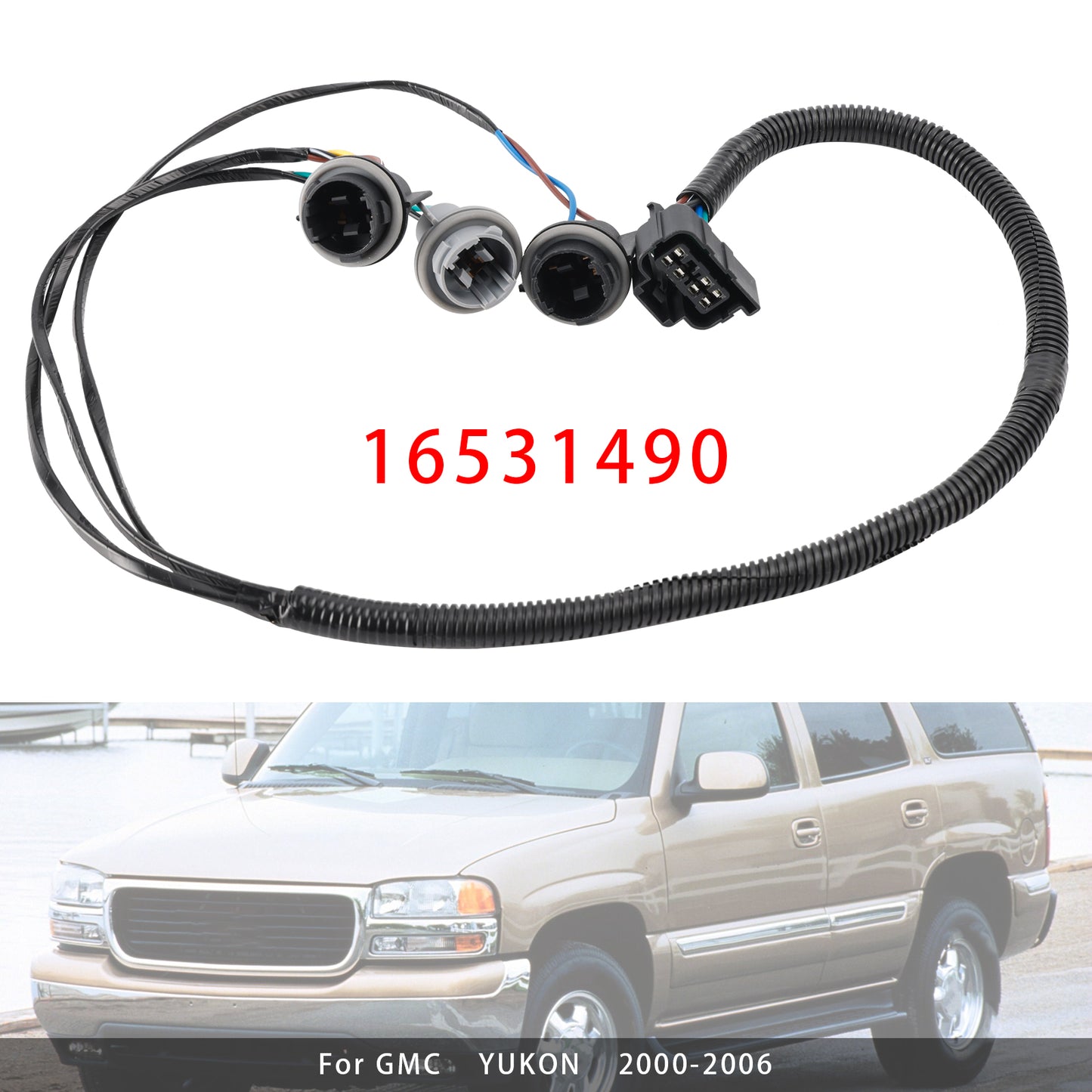 2000-2006 GMC YUKON XL 2500 16531490 Tail Light Wiring Harness