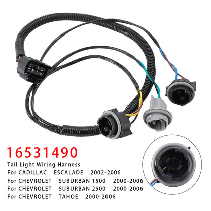 2000-2006 GMC YUKON XL 2500 16531490 Tail Light Wiring Harness