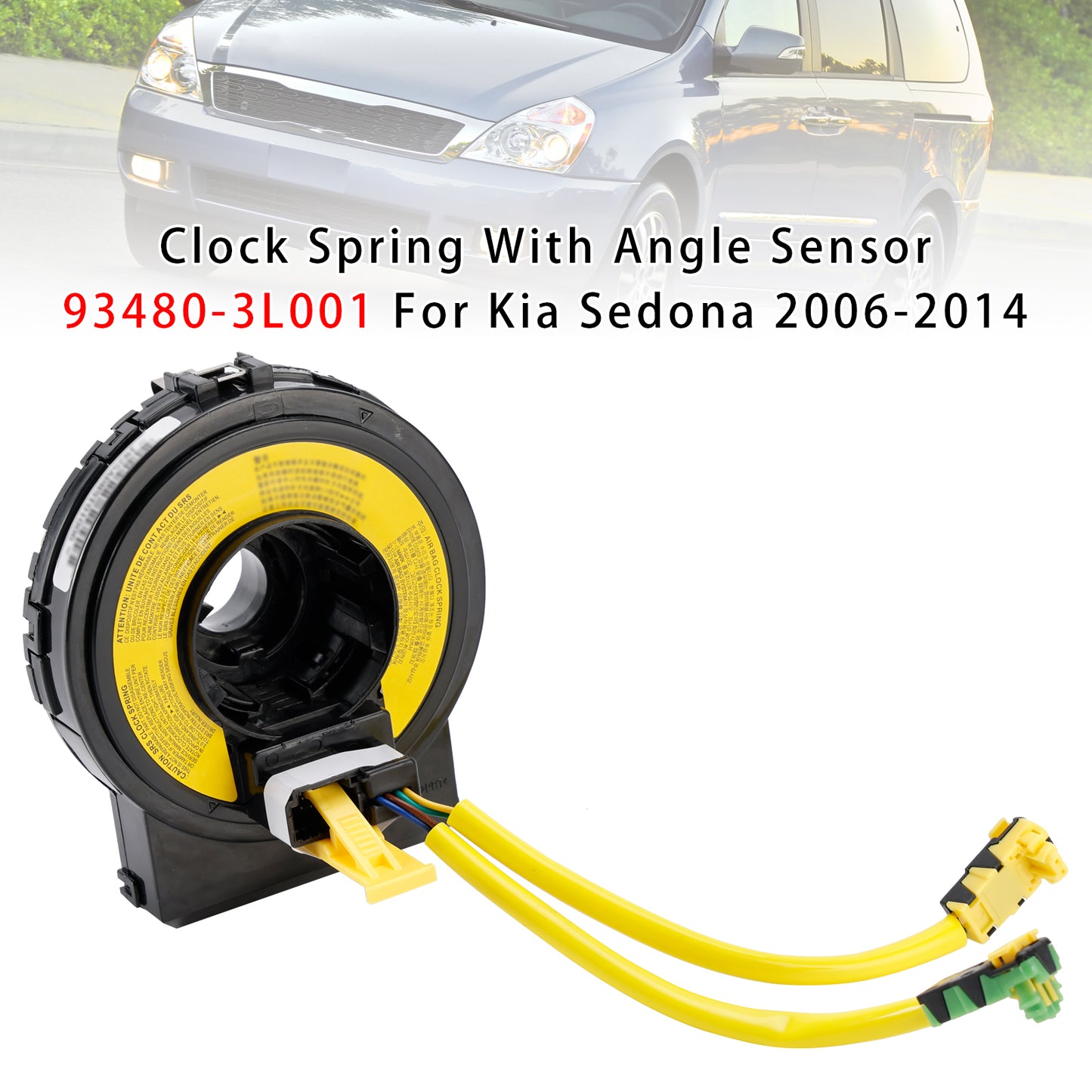 2006-2014 Kia Sedona 93480-3L001 Clock Spring With Angle Sensor