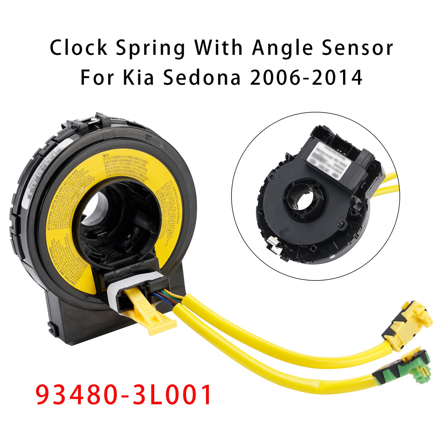 2006-2014 Kia Sedona 93480-3L001 Clock Spring With Angle Sensor