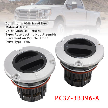 2PCS Auto Locking Front Hub PC3Z-3B396-A For Ford F250 F350 F450 F550 Super Duty 2011-2026