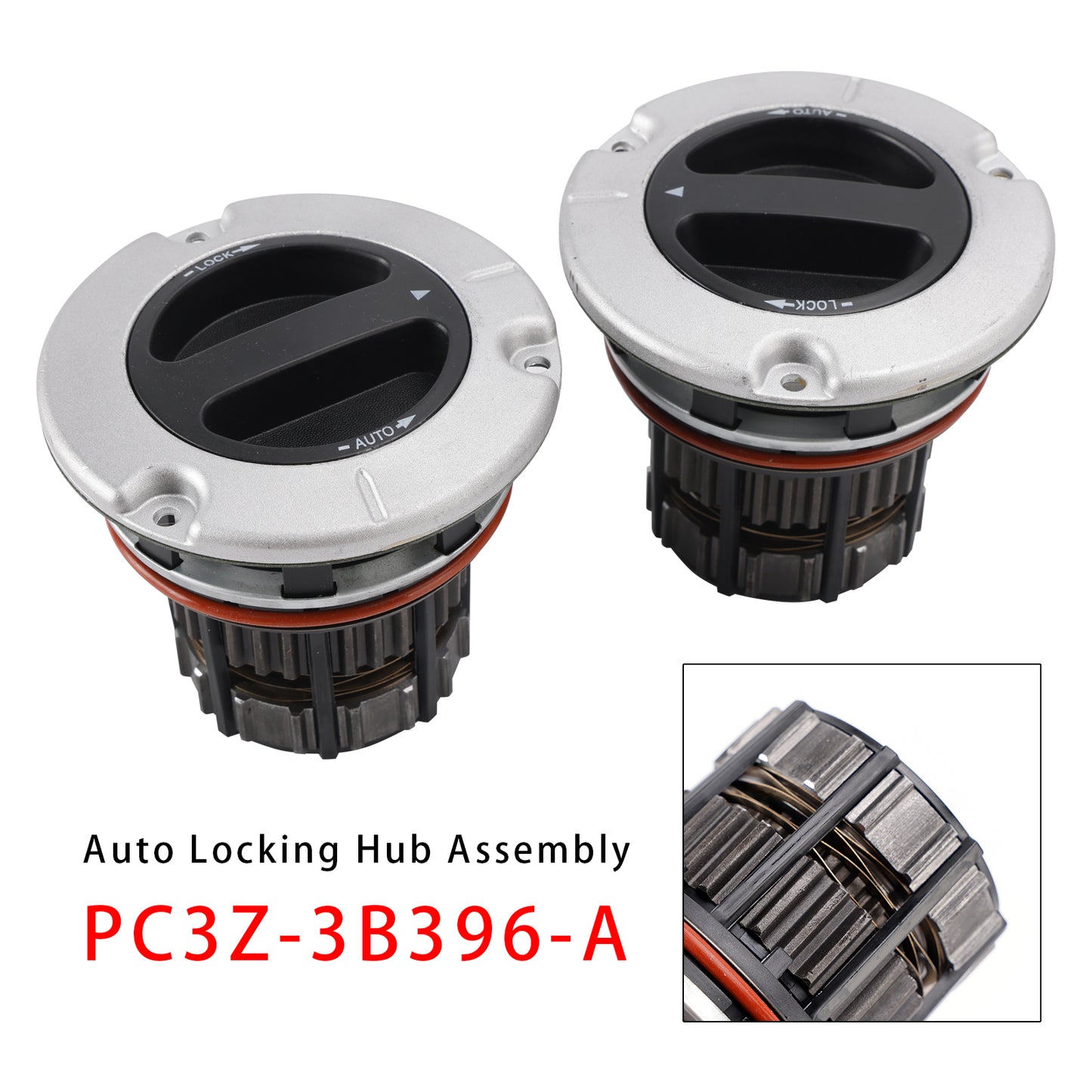 2PCS Auto Locking Front Hub PC3Z-3B396-A For Ford F250 F350 F450 F550 Super Duty 2011-2026