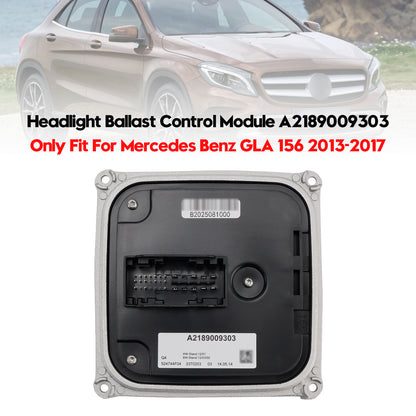 2013-2017 Mercedes Benz GLA 156 A2189009303 Headlight Ballast Control Module