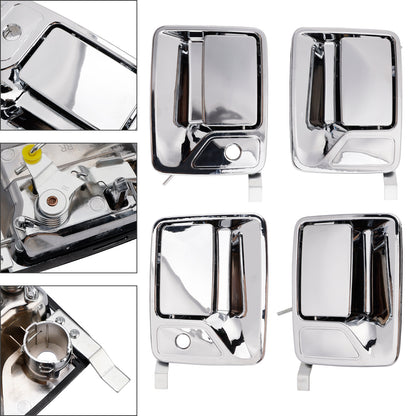 2000-2013 Ford F-750 7C3Z2522406AA 4Pcs Chrome Exterior Door Handle Set