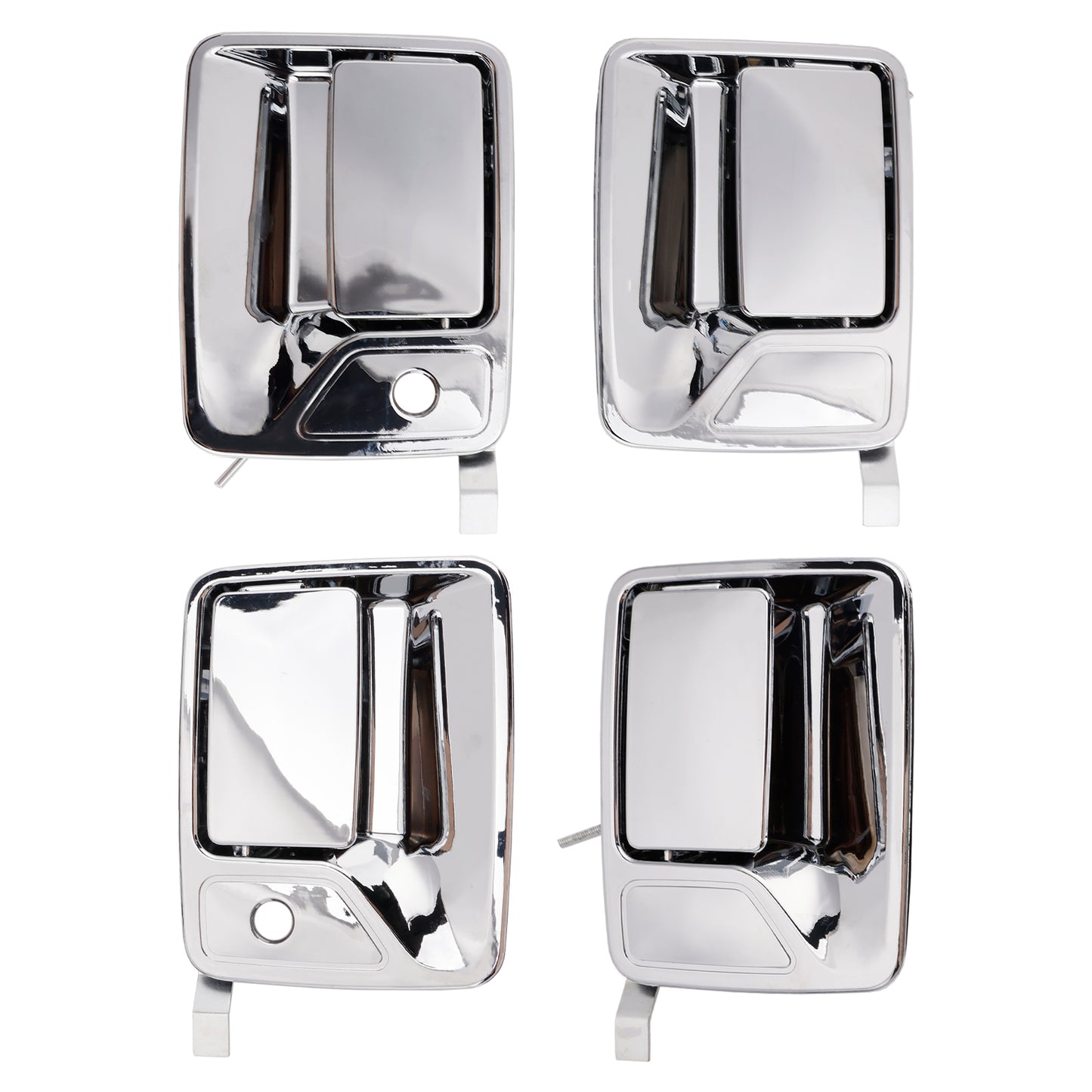 2000-2013 Ford F-750 7C3Z2522406AA 4Pcs Chrome Exterior Door Handle Set