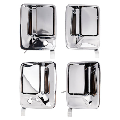 2000-2013 Ford F-750 7C3Z2522406AA 4Pcs Chrome Exterior Door Handle Set