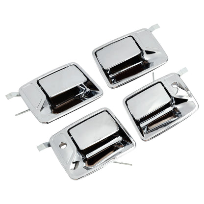 2000-2013 Ford F-750 7C3Z2522406AA 4Pcs Chrome Exterior Door Handle Set