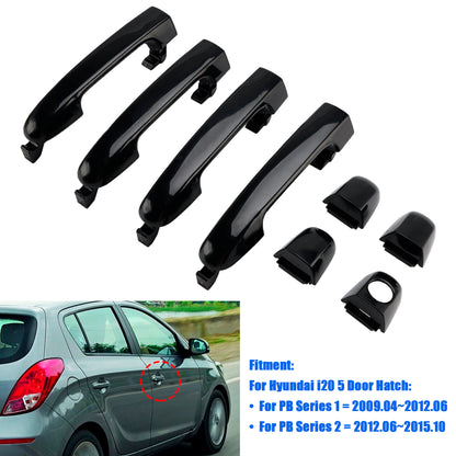 2009.04~2012.06 Hyundai i20 5 Door Hatch PB Series 1 82651-1J000 4Pcs Front/Rear Left Right Outer Door Handle