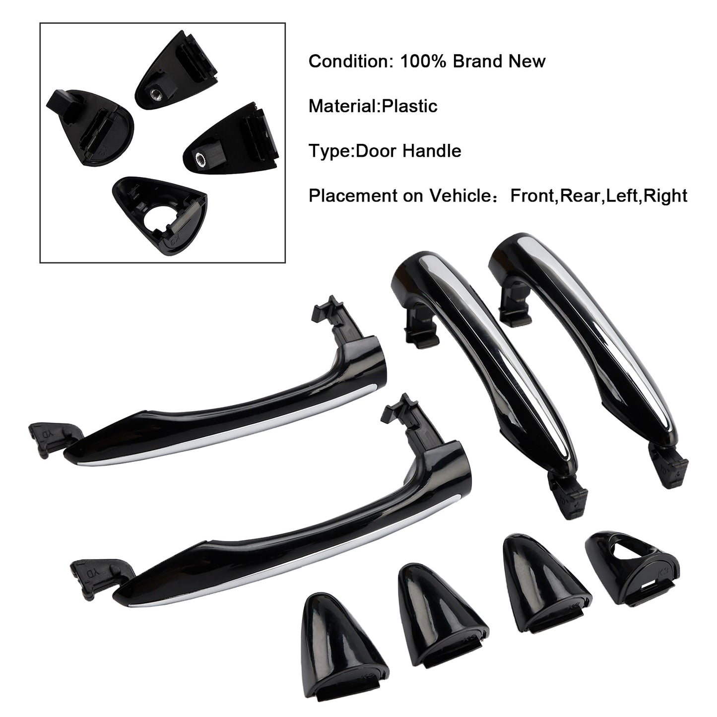2014-2018 Kia Forte 4Pcs Exterior Door Handle Set