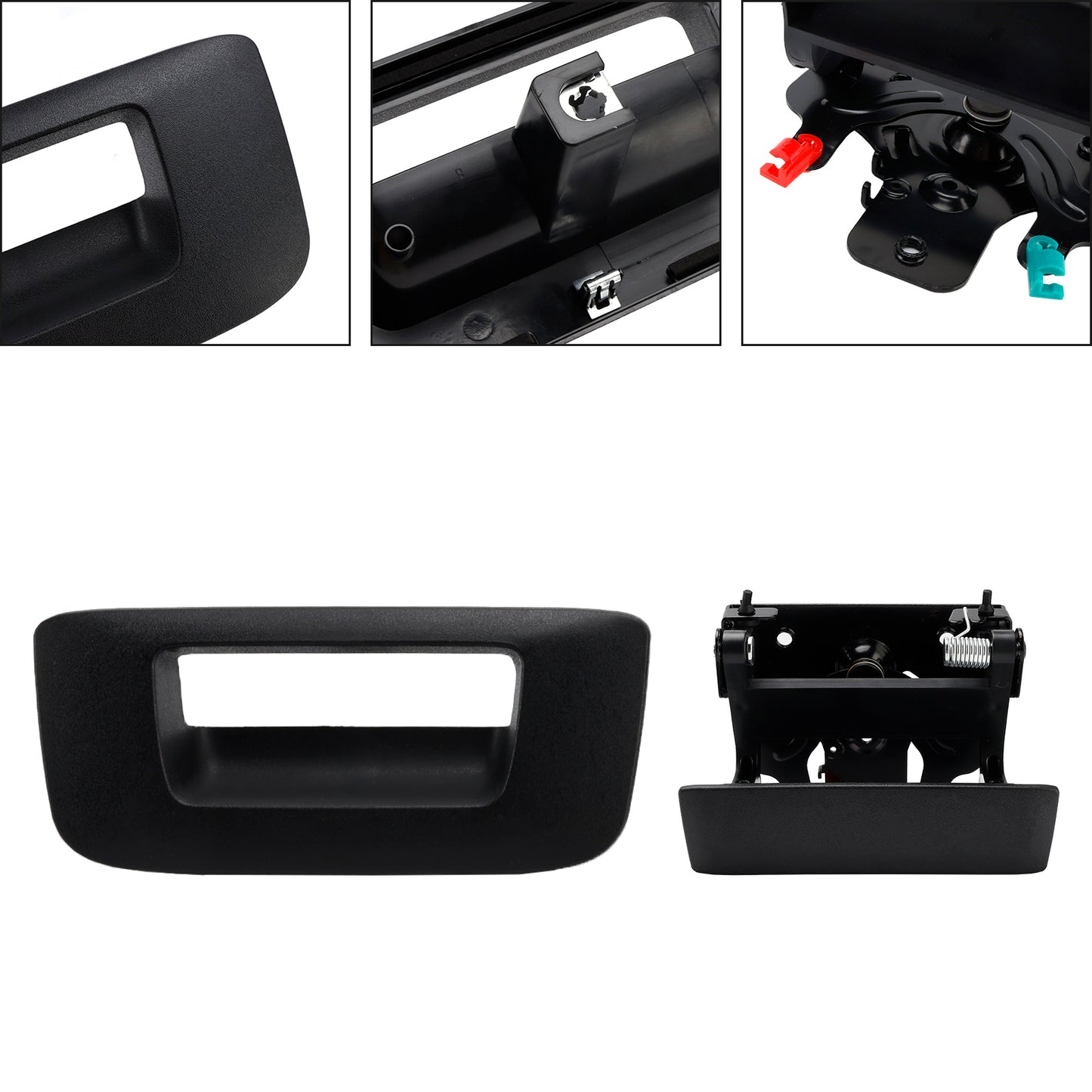 2007-2013 Chevrolet Silverado 1500 Tailgate Handle Set of 2 Exterior Black