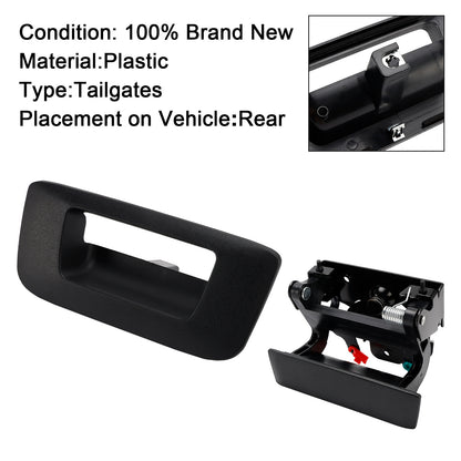 2007-2013 Chevrolet Silverado 1500 Tailgate Handle Set of 2 Exterior Black