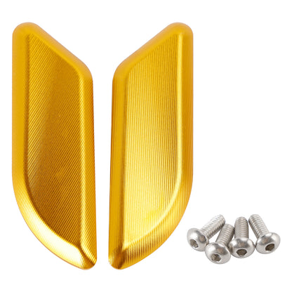 2015-2019 Ducati 959 1299 Panigale Billet Gold Mirror Block Off Plates