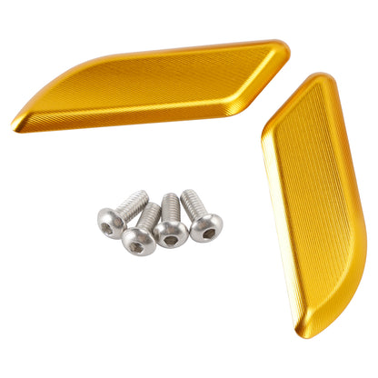 2015-2019 Ducati 959 1299 Panigale Billet Gold Mirror Block Off Plates