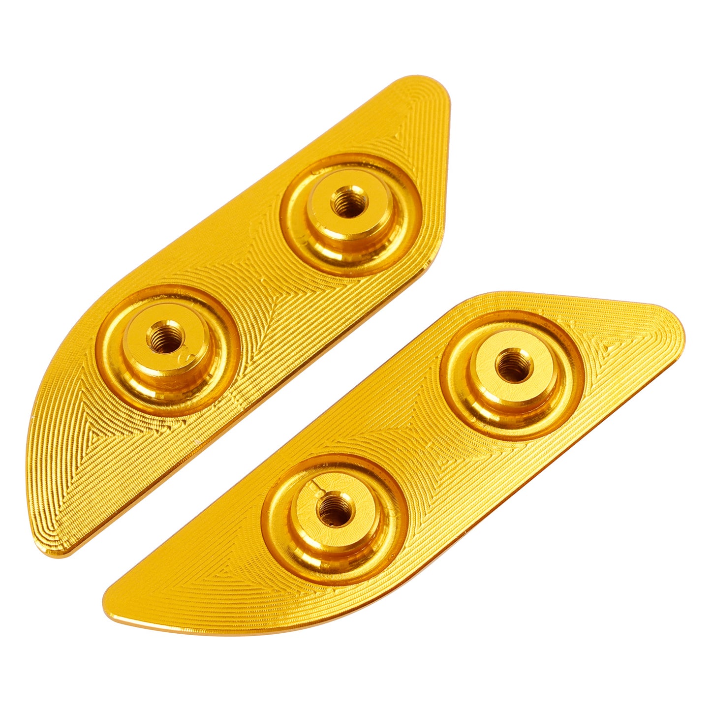 2015-2019 Ducati 959 1299 Panigale Billet Gold Mirror Block Off Plates