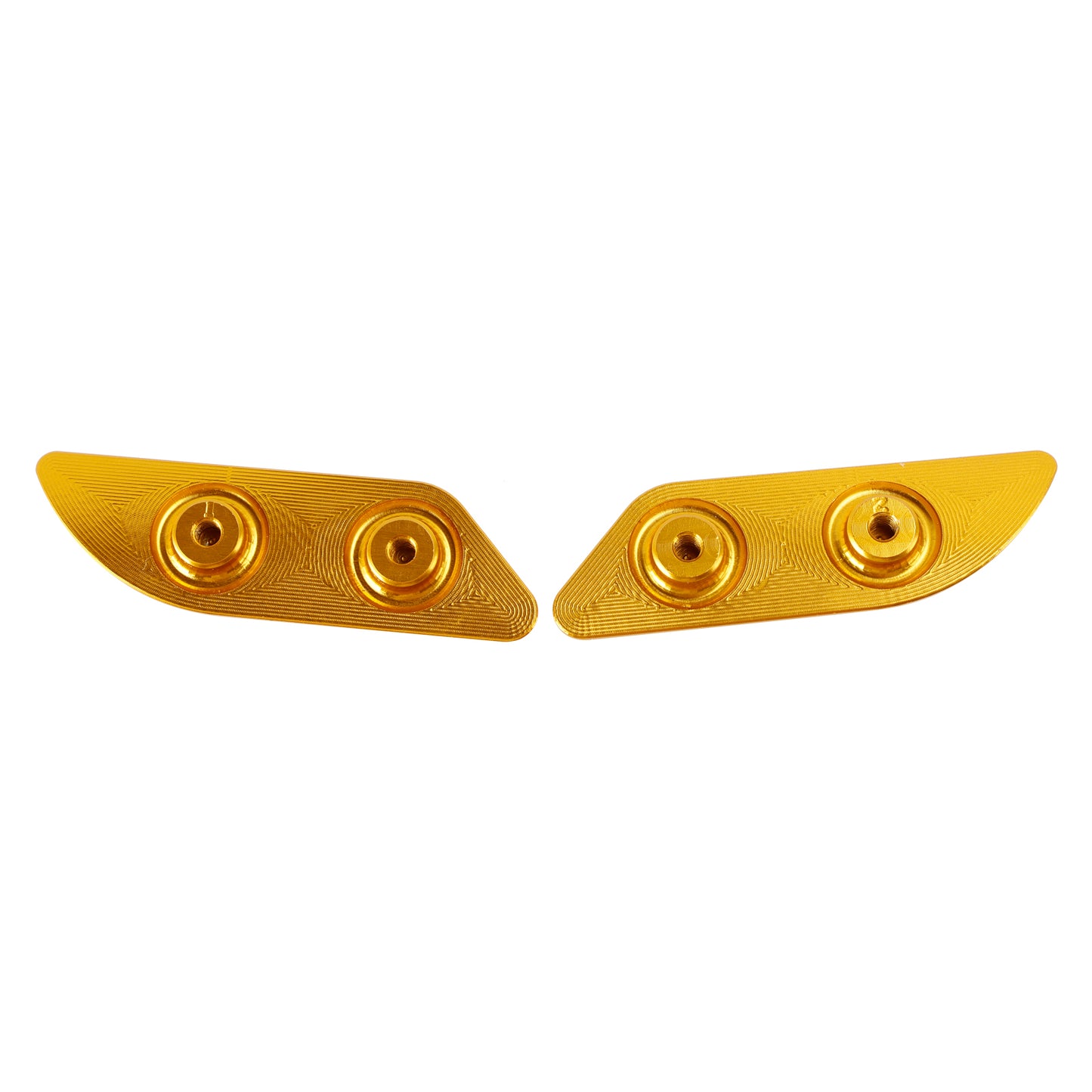 2015-2019 Ducati 959 1299 Panigale Billet Gold Mirror Block Off Plates
