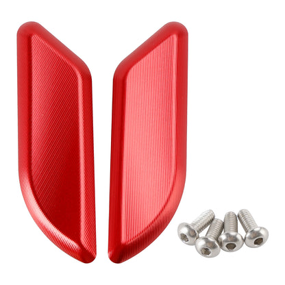 2015-2019 Ducati 959 1299 Panigale Billet Red Mirror Block Off Plates