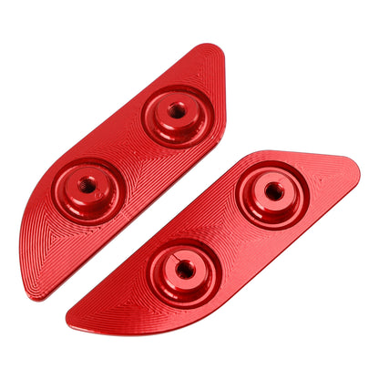 2015-2019 Ducati 959 1299 Panigale Billet Red Mirror Block Off Plates