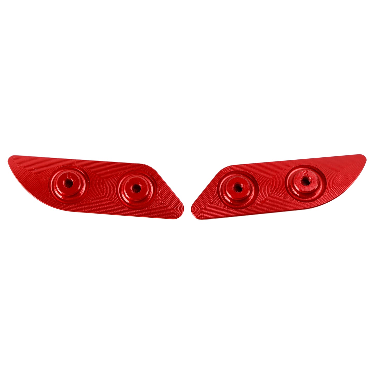 2015-2019 Ducati 959 1299 Panigale Billet Red Mirror Block Off Plates