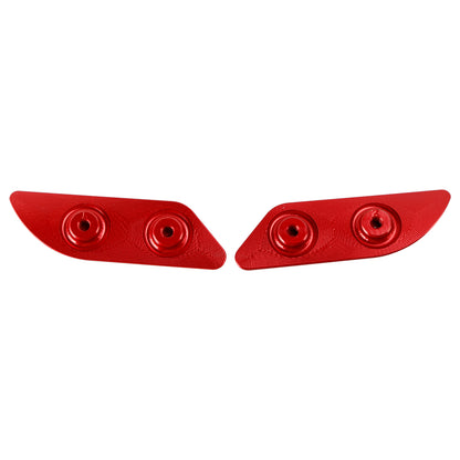 2015-2019 Ducati 959 1299 Panigale Billet Red Mirror Block Off Plates