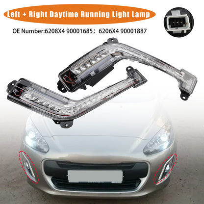 2011-2014 Peugeot 308 Mk1 Hatch Left + Right DRL Light Lamp LED Bulbs