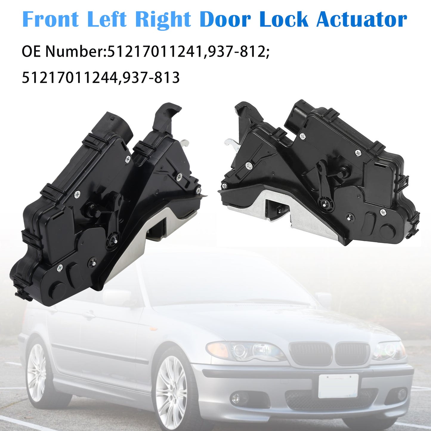 2002/10-2005/02 BMW 3 Series Touring 318d E46 2.0L 51217011241 Left + Right Door Lock Actuator