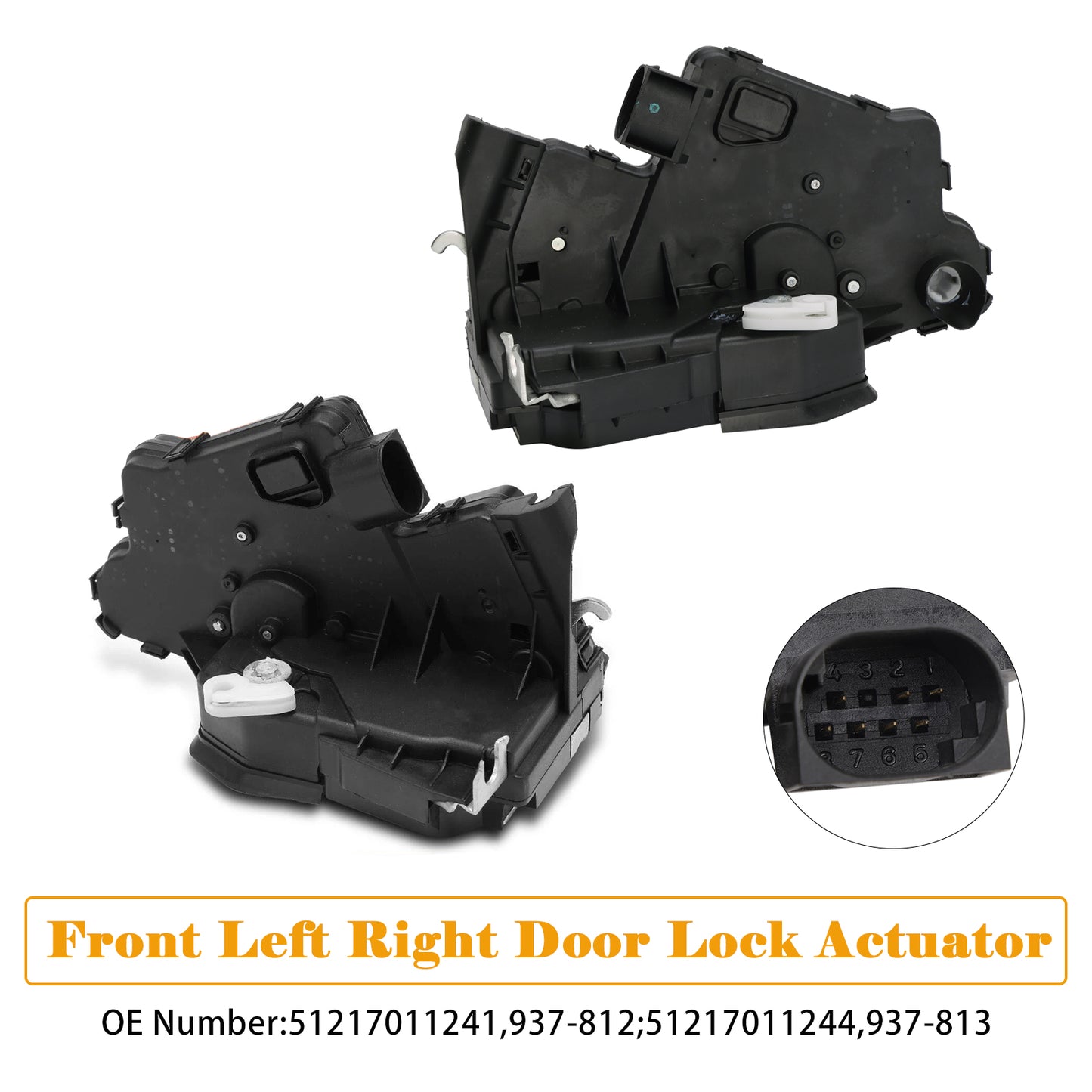 2002/10-2005/02 BMW 3 Series Touring 318d E46 2.0L 51217011241 Left + Right Door Lock Actuator