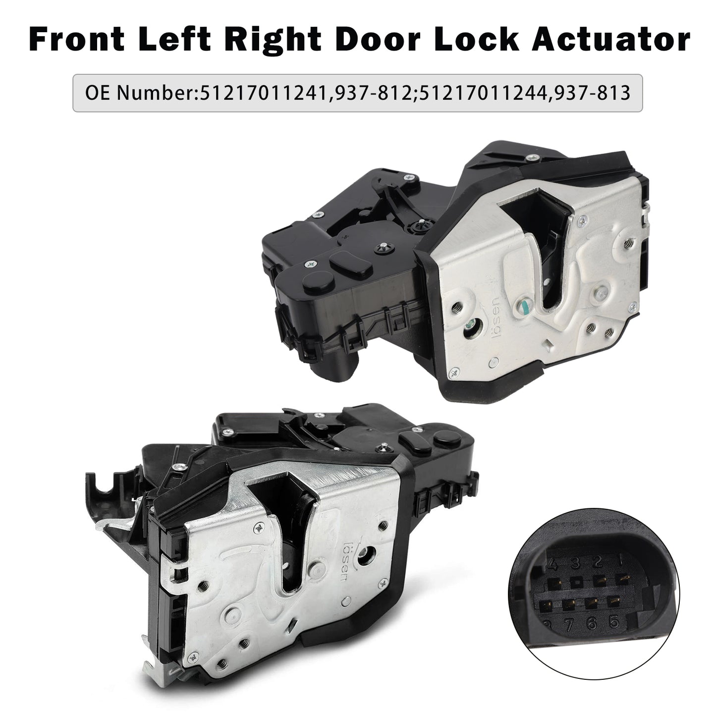 2002/10-2005/02 BMW 3 Series Touring 318d E46 2.0L 51217011241 Left + Right Door Lock Actuator