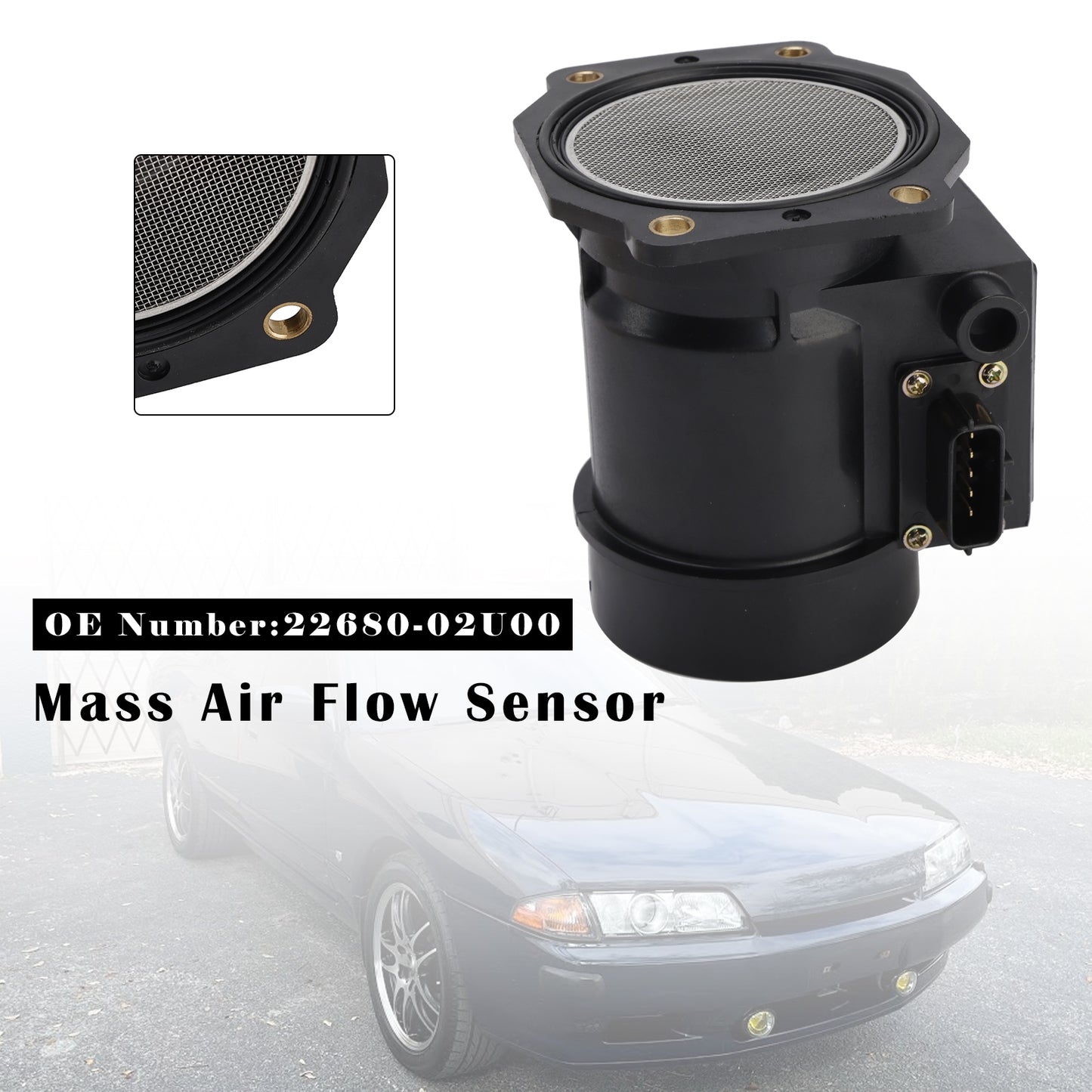 1989-1993 Nissan Skylin R32 RB20E RB20DET 22680-02U00 Mass Air Flow Sensor