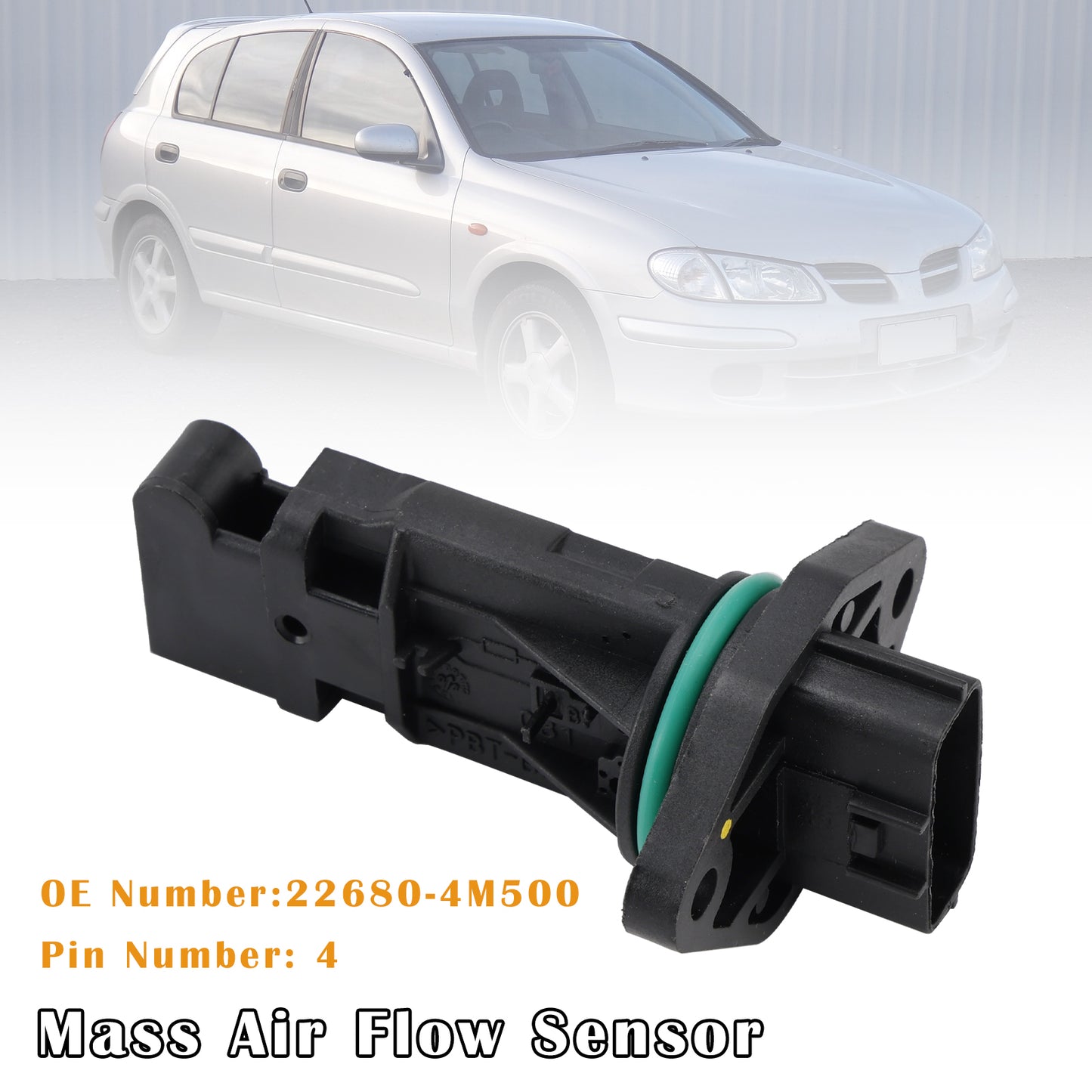 2001-2004 Nissan Maxima A33 3.0L VQ30DE Petrol Mass Air Flow Sensor 22680-4M500