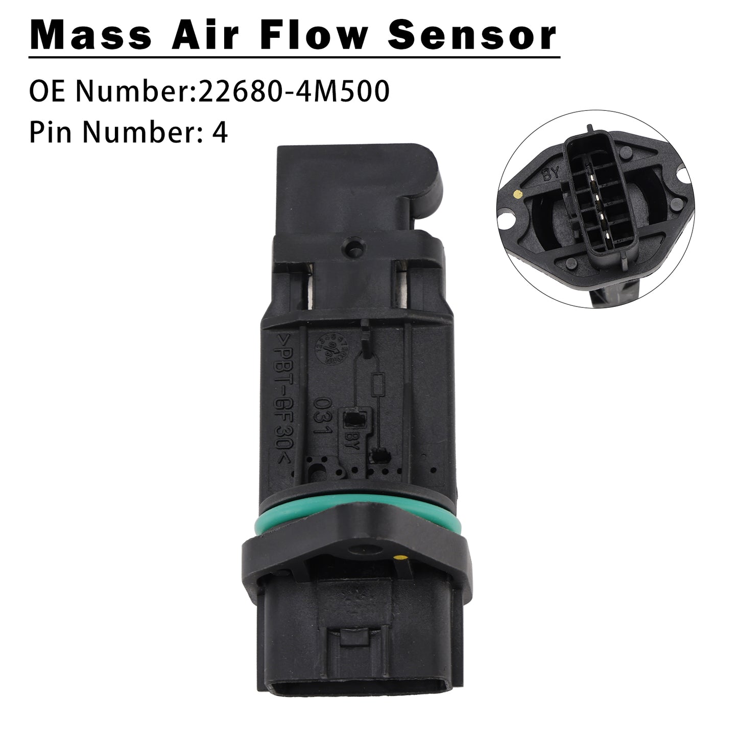 2001-2004 Nissan Maxima A33 3.0L VQ30DE Petrol Mass Air Flow Sensor 22680-4M500