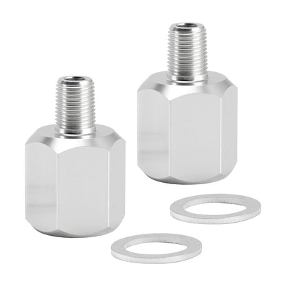 2x 1/8NPT Male to M16-1.5 Female Oil Pressure Sensor Adapter Thread Connector