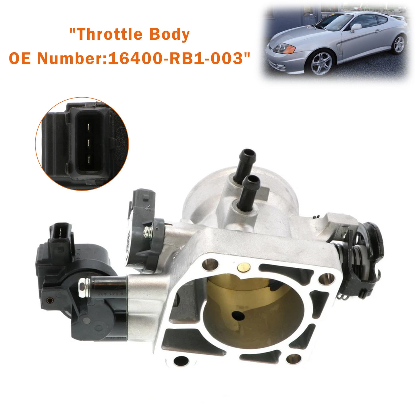 2003-2008 Hyundai Tiburon 2.7L 2656CC V6 GAS DOHC Naturally Aspirated 35100-37300 Throttle Body