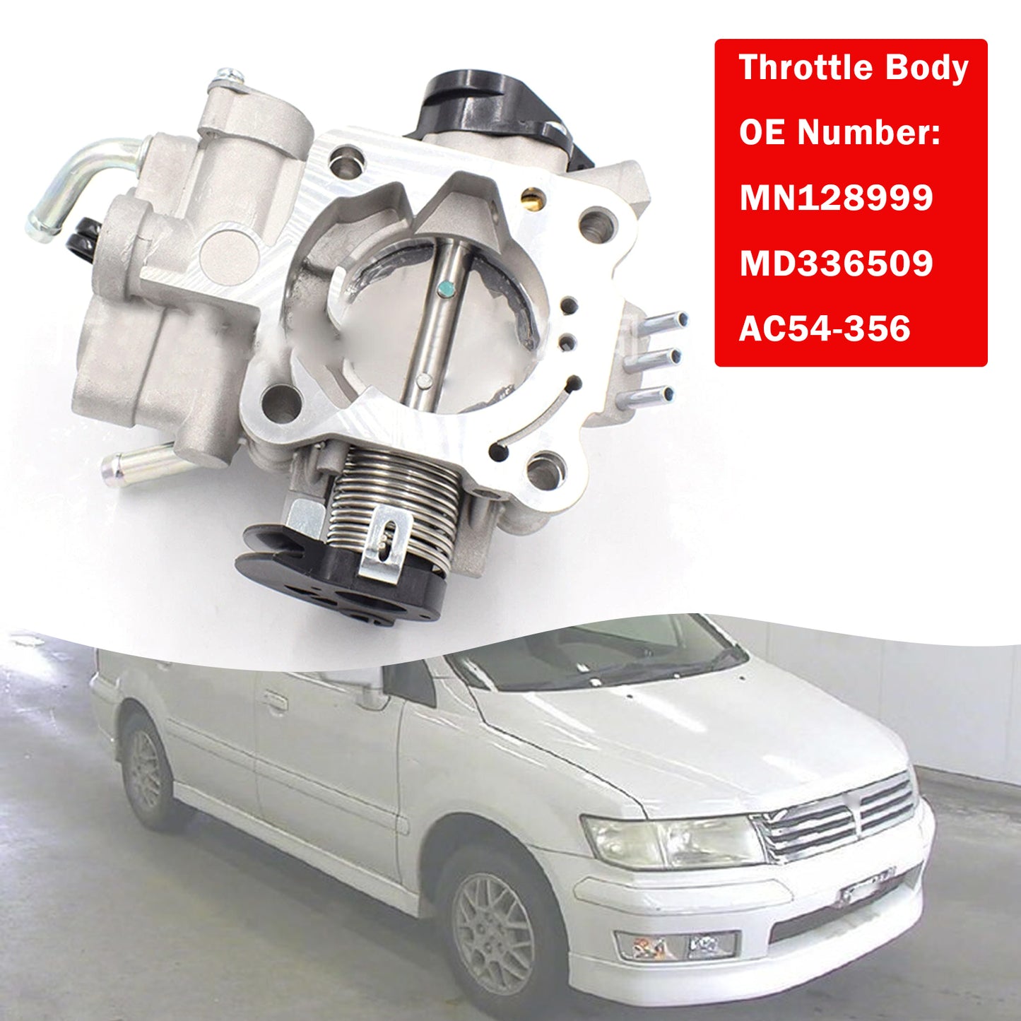 1998-2002 Mitsubishi N84 MN128999 MD336509 Throttle Body Assembly