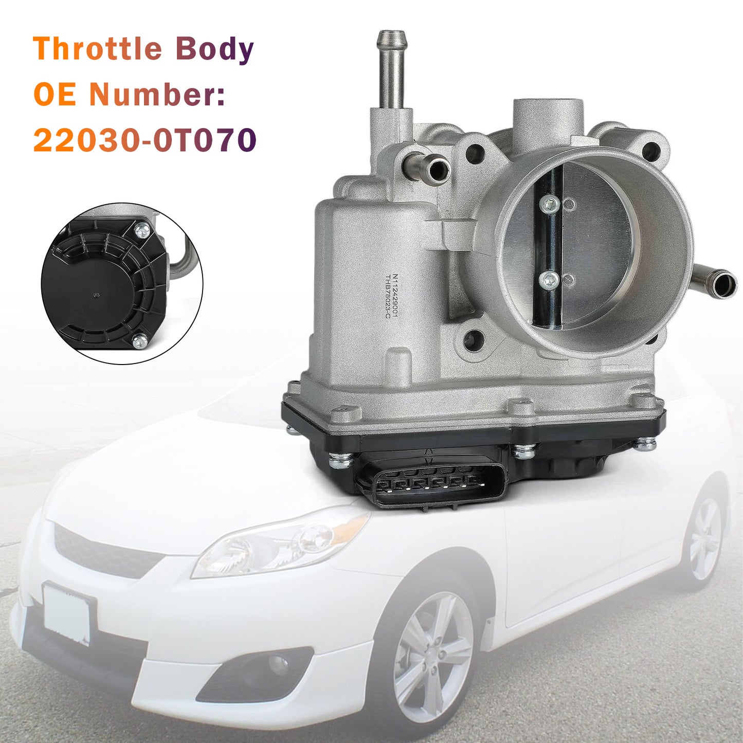 2009-2010 Toyota Matrix L4 1.8L GAS 22030-0T070 Throttle Body