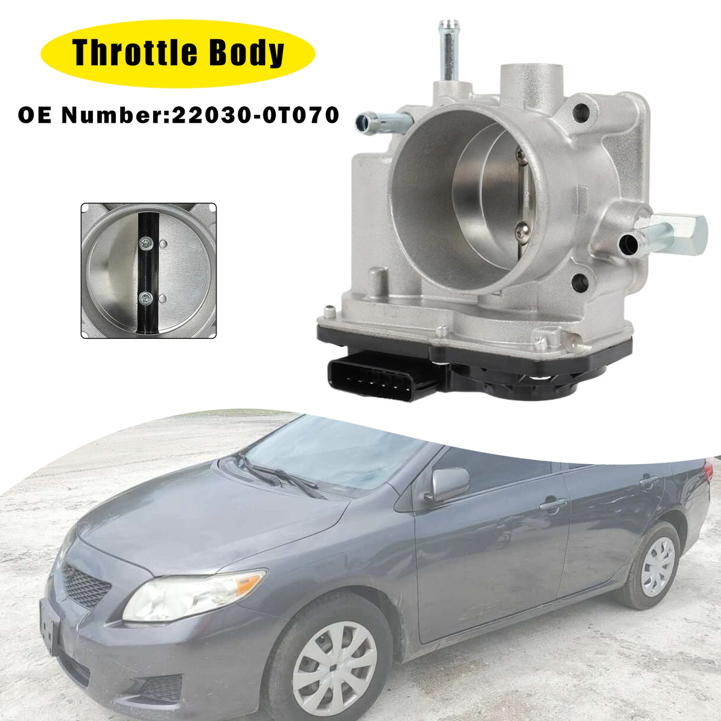 2009-2010 Toyota Matrix L4 1.8L GAS 22030-0T070 Throttle Body