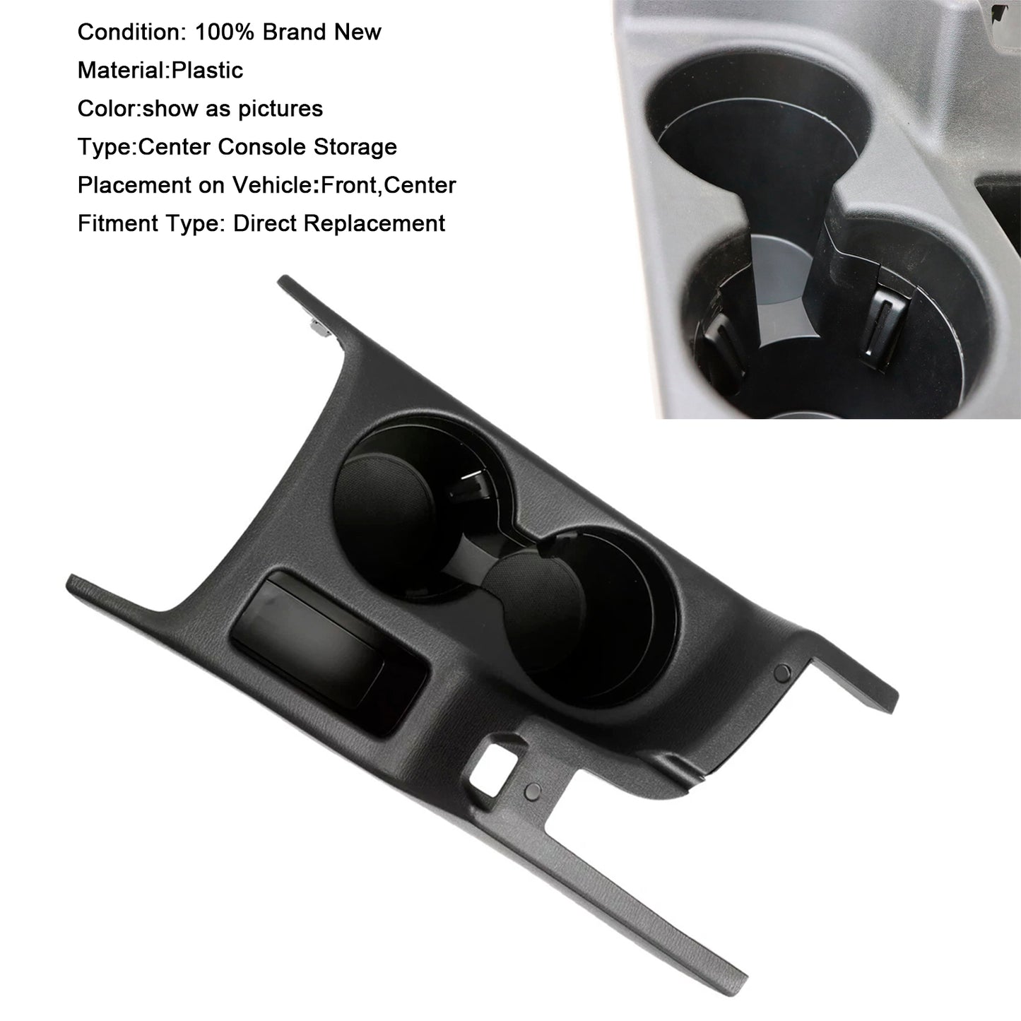 Center Console Cup Holder Case Mazda CX-5 2016 Black KA0G-64-630A-02