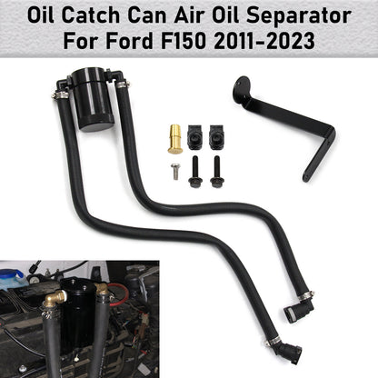 2016 Ford F-150 5.0L OCC-1077-BK Ford F150 Oil Catch Can Air Oil Separator