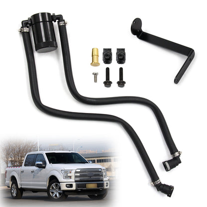 2016 Ford F-150 5.0L OCC-1077-BK Ford F150 Oil Catch Can Air Oil Separator