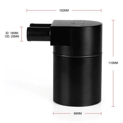 2008 Bmw 1 Series E82 Coupe 135i 1m OCC016-Black Oil Catch Can Tank with Silicone Radiator Hose