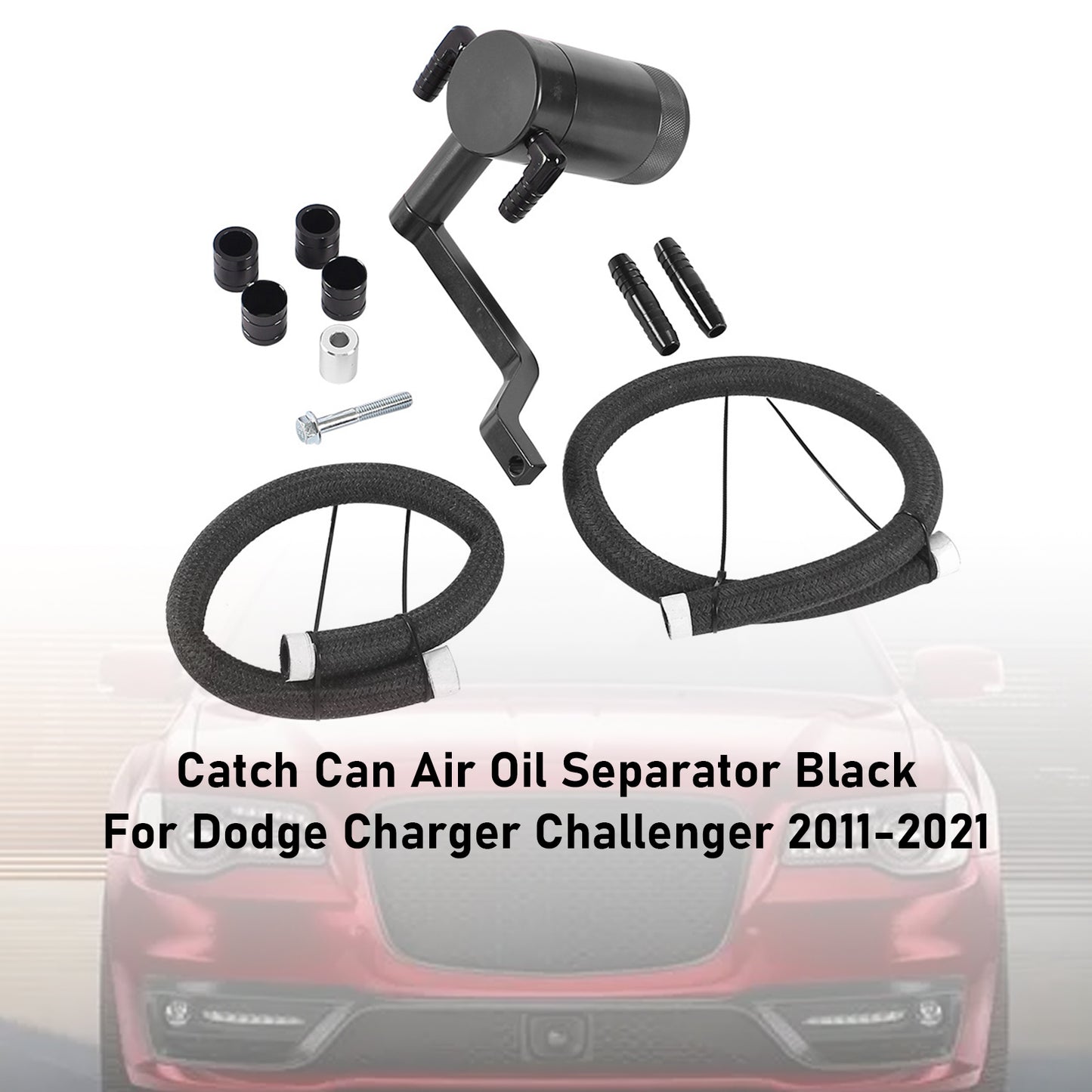 2021 Jeep Grand Cherokee 6.4 OCC-1056 Catch Can Air Oil Separator Black
