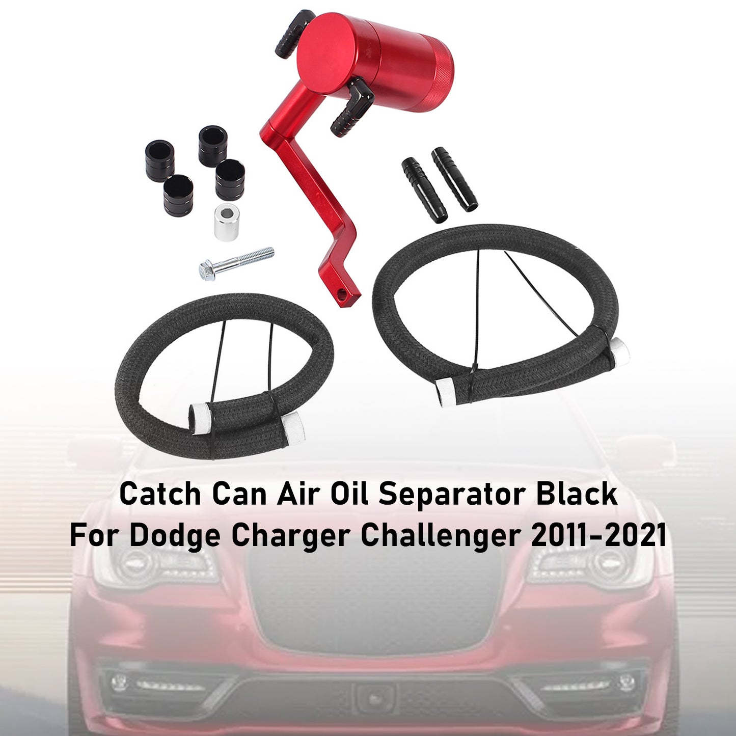 2011 Chrysler 300 6.4 OCC-1056 Catch Can Air Oil Separator Red