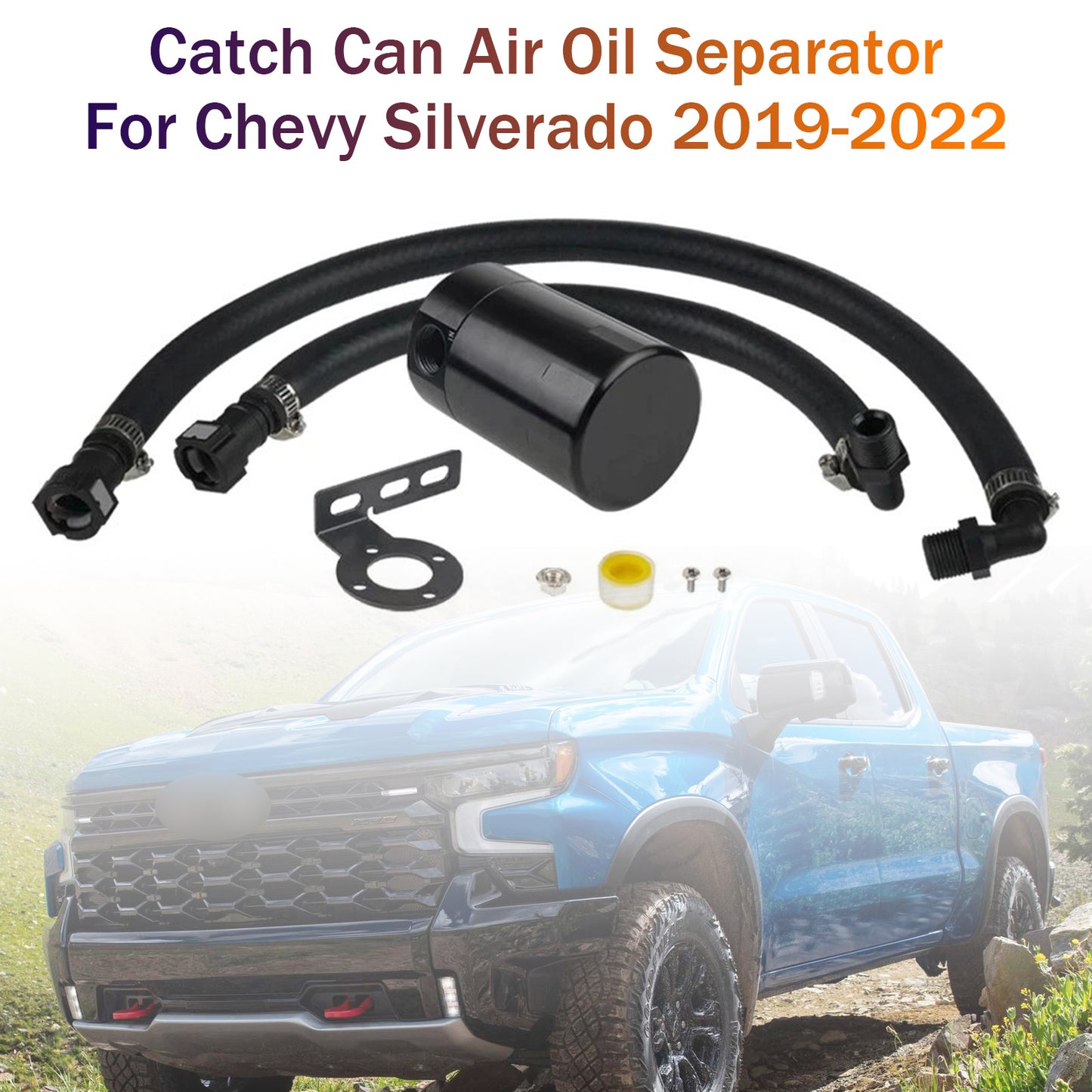 2019-2022 Chevy Silverado Catch Can Air Oil Separator